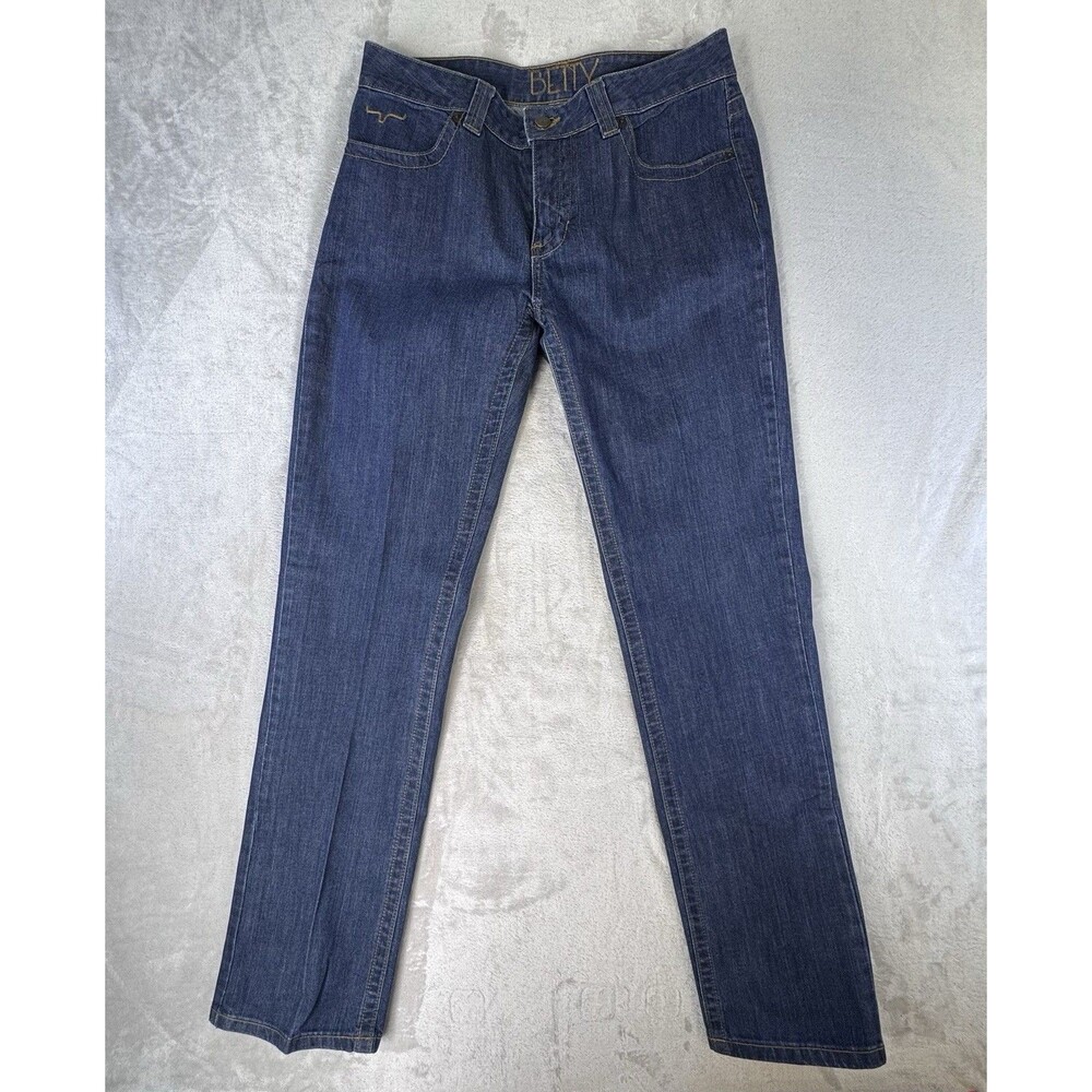 Kimes Ranch Betty Bootcut Jeans Women's 10/34 Dark Wash Stretch USA